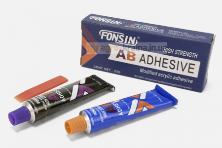 Клей двухкомпонентный универсальный 20гр. (Китай, «FONSIN»)