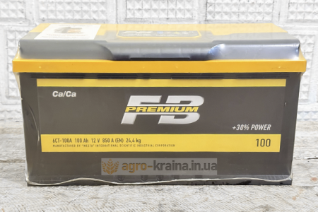 Акумулятор 100Ah 12v, EN850 R+правий (350х175х190) (Україна, «FB Premium»)