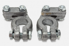 Клеммы аккумулятора свинец (комплект 2шт. плюс + минус) (Украина)