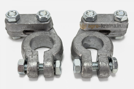 Клеммы аккумулятора свинец (комплект 2шт. плюс + минус) (Украина)