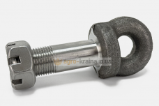 Проушина навески МТЗ (кованная с резьбой и гайкой) (Днепр, «ЮжМаш») 50-4605048