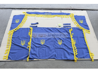 Штори кабіни МТЗ-80, 82 комплект (велика кабіна) (синього кольору)