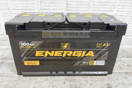 Акумулятор 100Ah 12v EN800 R+правий (352x175x190) (Україна, «Energia»)