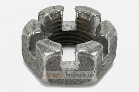 Гайка корончатая передней оси МТЗ, ЮМЗ М16х1.5 (кованная)