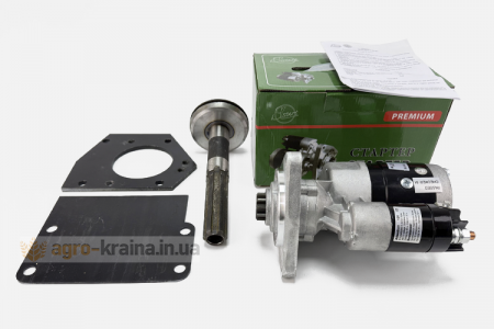 Переоборудование под стартер ЮМЗ (вал + плита + заглушка + стартер «Slovak» 2,7/3,2кВт)