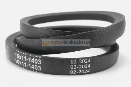 Ремень вентилятора-генератора ЮМЗ (16х11х1403) (Китай, «POWERCLASSIC»)
