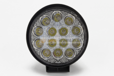 Фара-LED круглая (широкий луч) (14 диодов, 42Вт, 12/24В, 113х127х54) АК2532