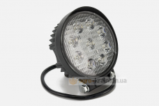 Фара-LED круглая (широкий луч) (9 диодов, 27Вт, 12/24В, ⌀119х53) АМ3297