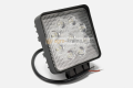 Фара-LED квадратная (широкий луч) (9 диодов, 27Вт, 12/24В, 110х110х50) АМ3262
