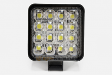 Фара-LED mini, 3D линза (16 диодов, 48Вт, 12/24В) АМ4292