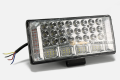 Фара-LED прямокутна RED+BLUE (ближній-далекий+страбоскоп) (68 діодів, 204Вт, 12/24В, 225х105х30) АМ056 