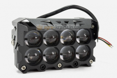 Фара-LED прямоугольная (ближний+дальний) (8 линз, 47Вт, 12/24В, 118х87х40) АМ4984