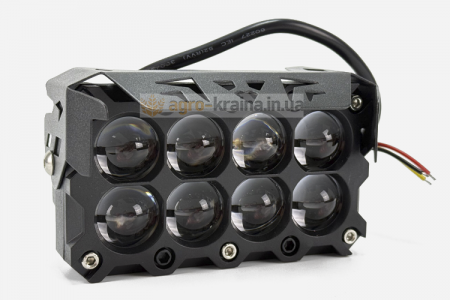 Фара-LED прямокутна (ближній+дальний) (8 лінз, 47Вт, 12/24В, 118х87х40) АМ4984