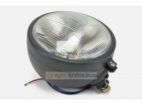 Фара передняя МТЗ, ЮМЗ под лампу Н4 (D=165мм, металлический корпус) ФГ-305М-7