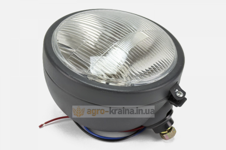 Фара передня МТЗ, ЮМЗ під лампу Н4 (D=165мм, металевий корпус) ФГ-305М-7