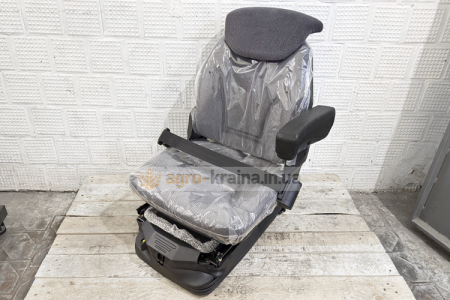 Сиденье пневматическое, текстиль, 1 подлокотник(с баллоном и компрессором) (Канада, «Cametet» Grand-9В)